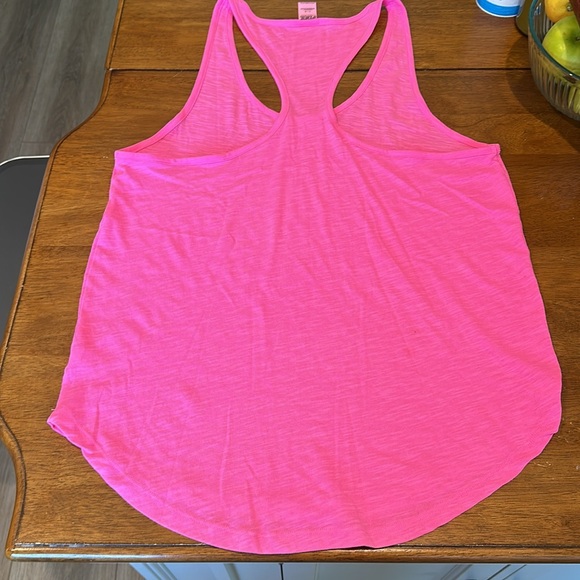 Size L Pink tank top by Pink Victory Secret Sleepwear. Never worn like new. - Picture 9 of 9